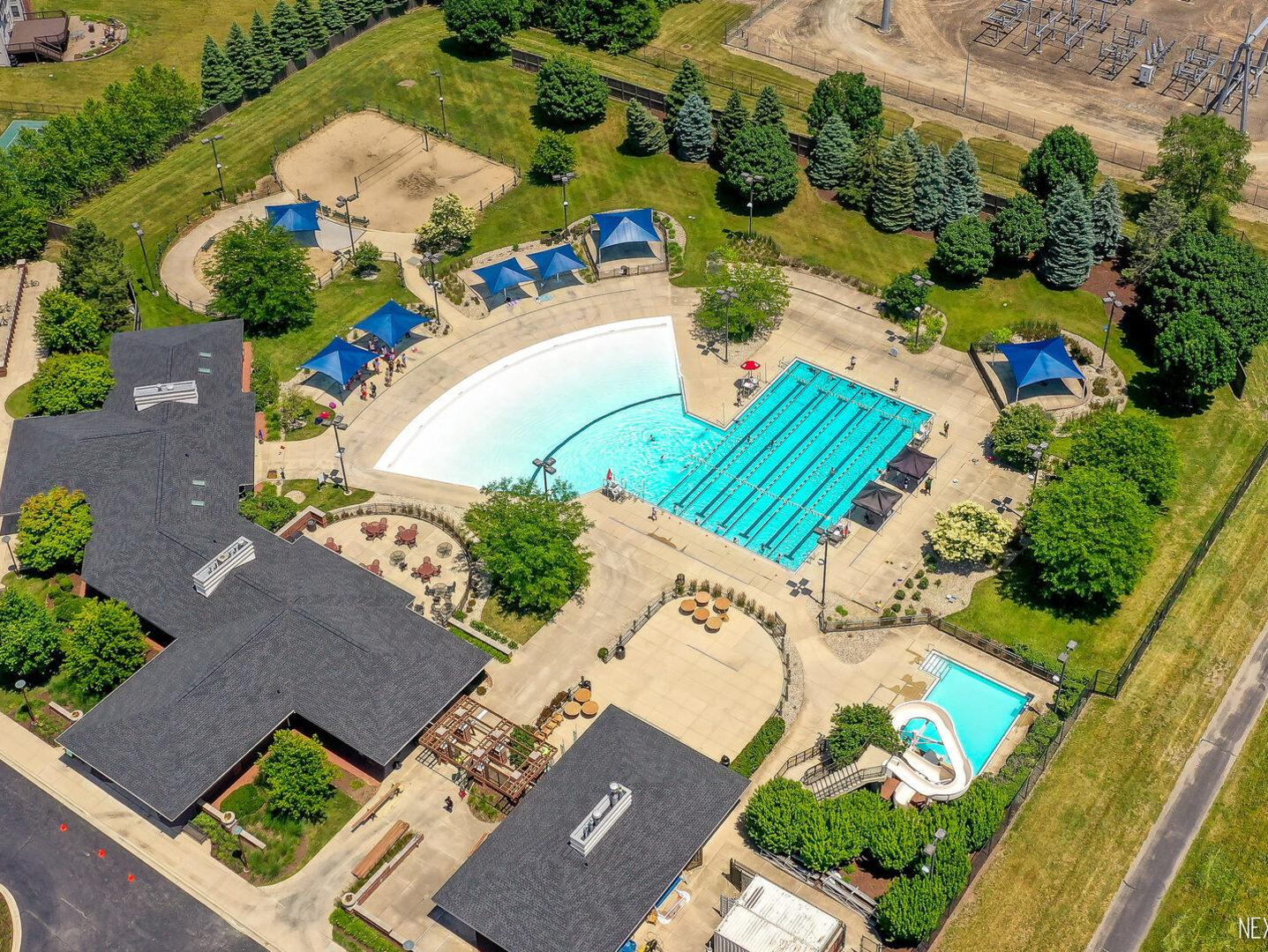 3035 Rollingridge Road Naperville, IL 60564 - Photo 26 of 28 an aerial view of a house with a yard and lake view