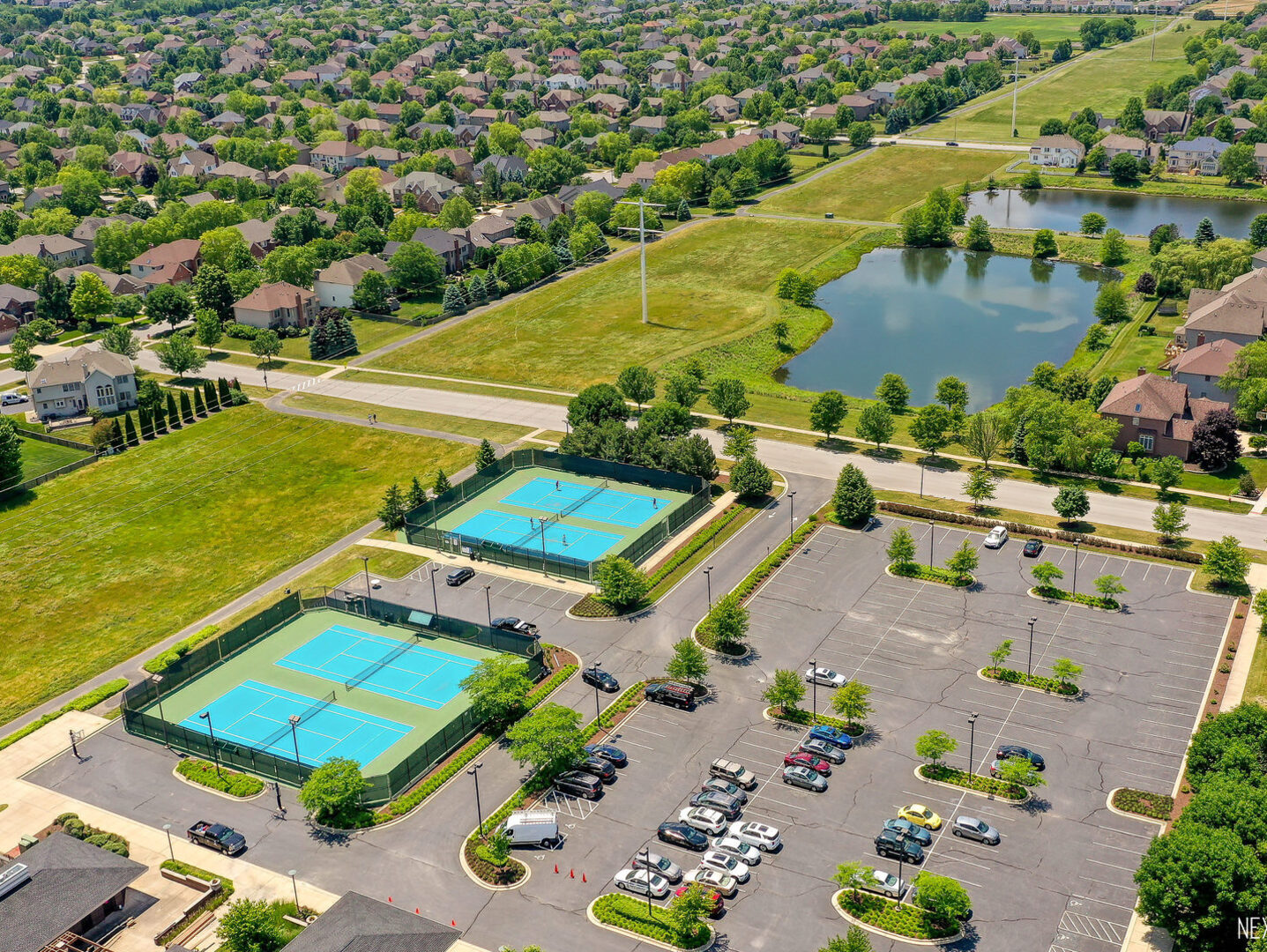 3035 Rollingridge Road Naperville, IL 60564 - Photo 27 of 28 an aerial view of a city with houses