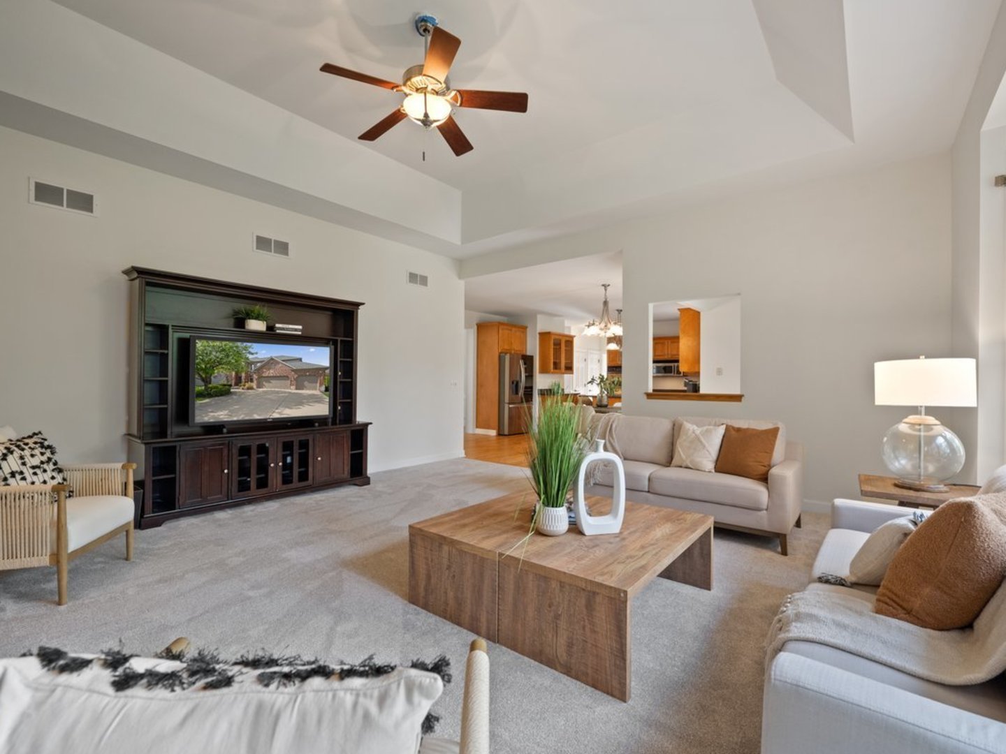 3035 Rollingridge Road Naperville, IL 60564 - Photo 5 of 28 a living room with furniture and a flat screen tv