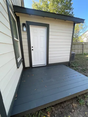 a view of front door
