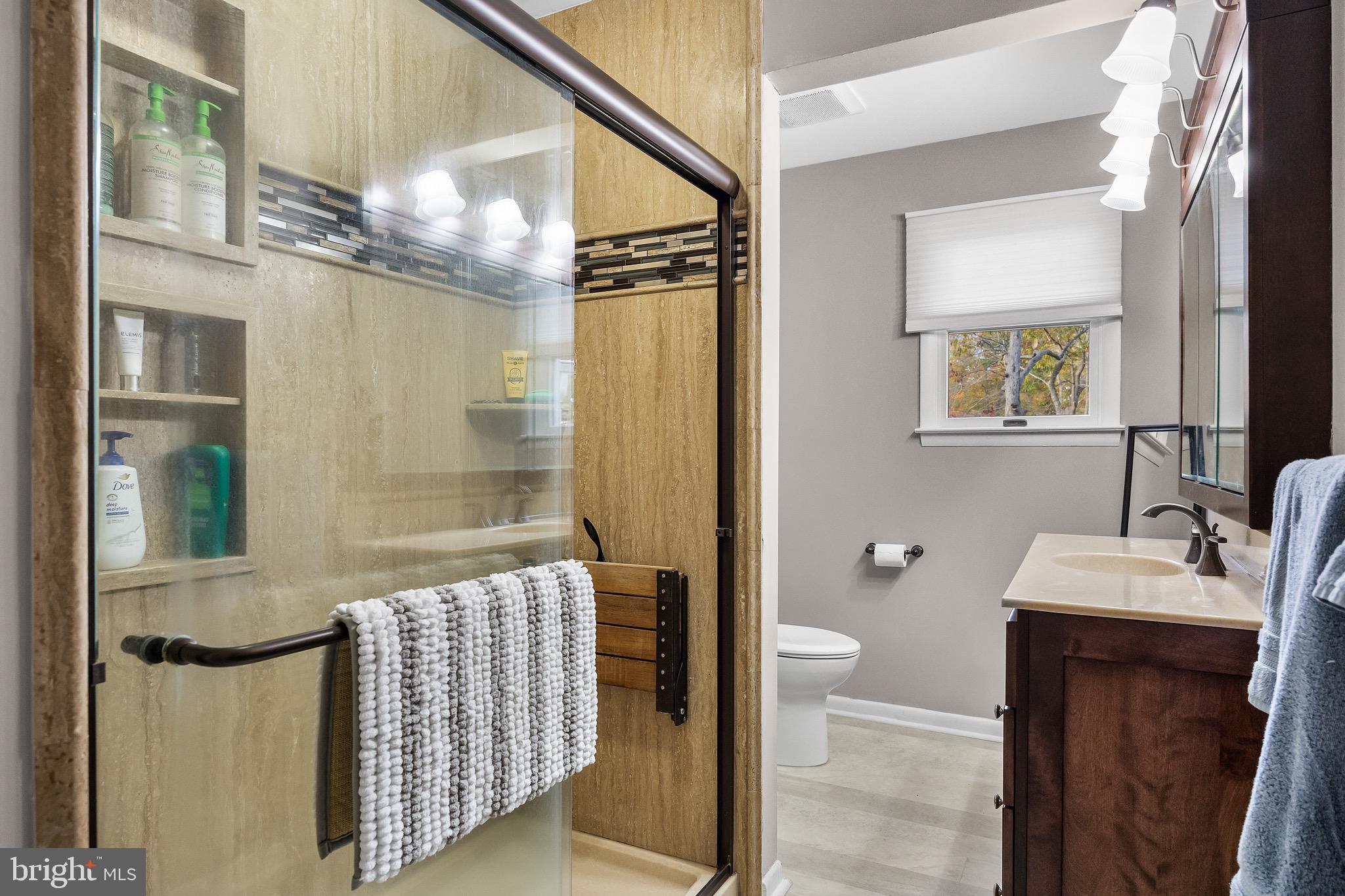 155 Tuckerton Road Medford Lakes, NJ 08055 - Photo 24 of 48 a bathroom with a sink a toilet and shower