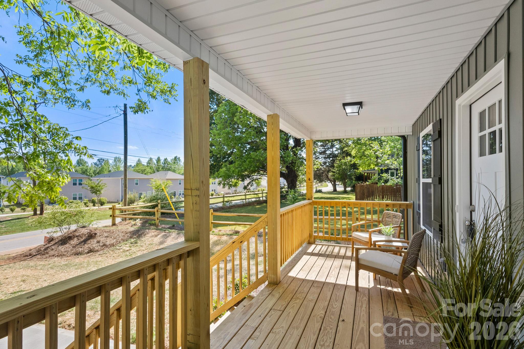 805 Hunter Street York, SC 29745 - Photo 34 of 38 a view of a porch with wooden floor and outdoor space