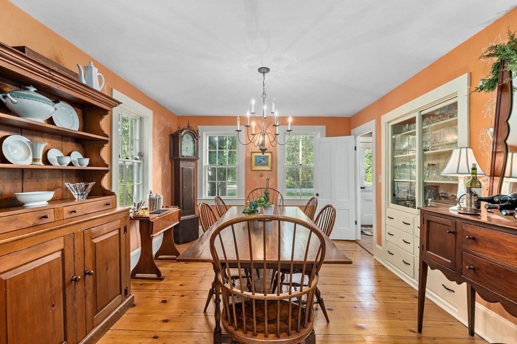 982 Main Street Hingham, MA 02043 - Photo 16 of 41 a view of a dining room with furniture window and outside view