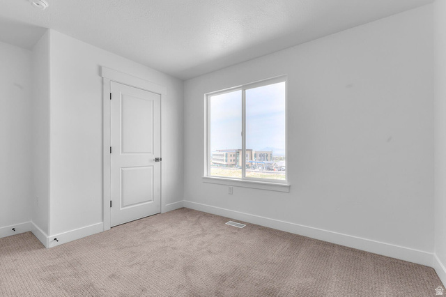342 North Rhyolite Drive, Unit 88 Hurricane, UT 84737 - Photo 21 of 26 Bright room featuring a large double window, neutral tone carpeting, white walls, and a two-panel interior door with dark hardware