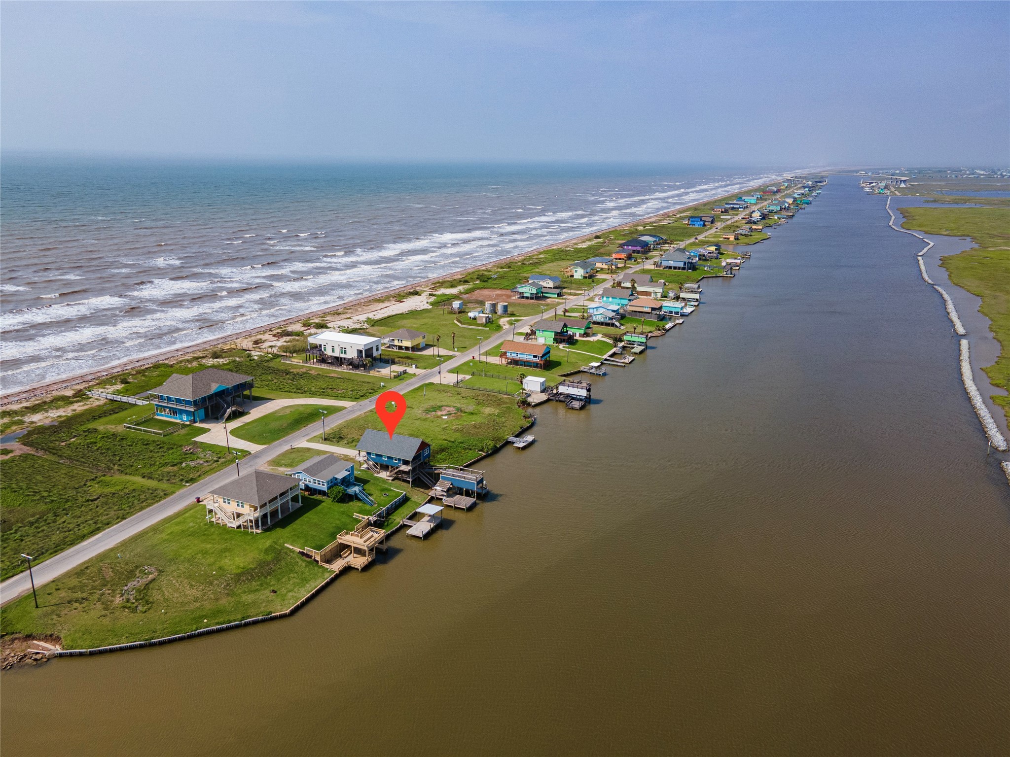 1453 County Road 230 Sargent, TX 77414 - Photo 28 of 30 an aerial view of a house