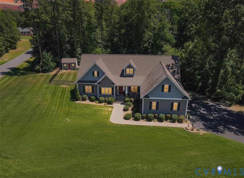 6446 Chestnut Church Road Mechanicsville, VA 23116 - Photo 47 of 49 Grey siding exterior with dormer windows and black