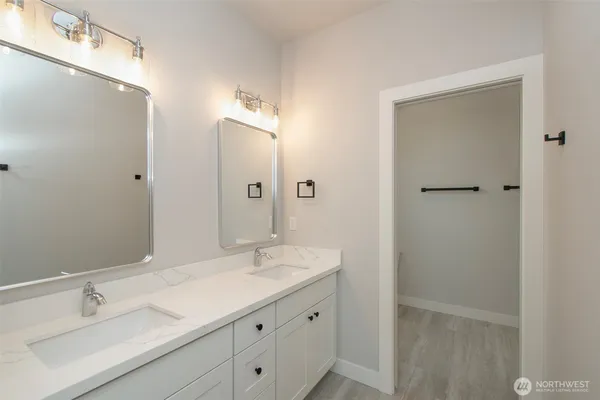 a close view of closet