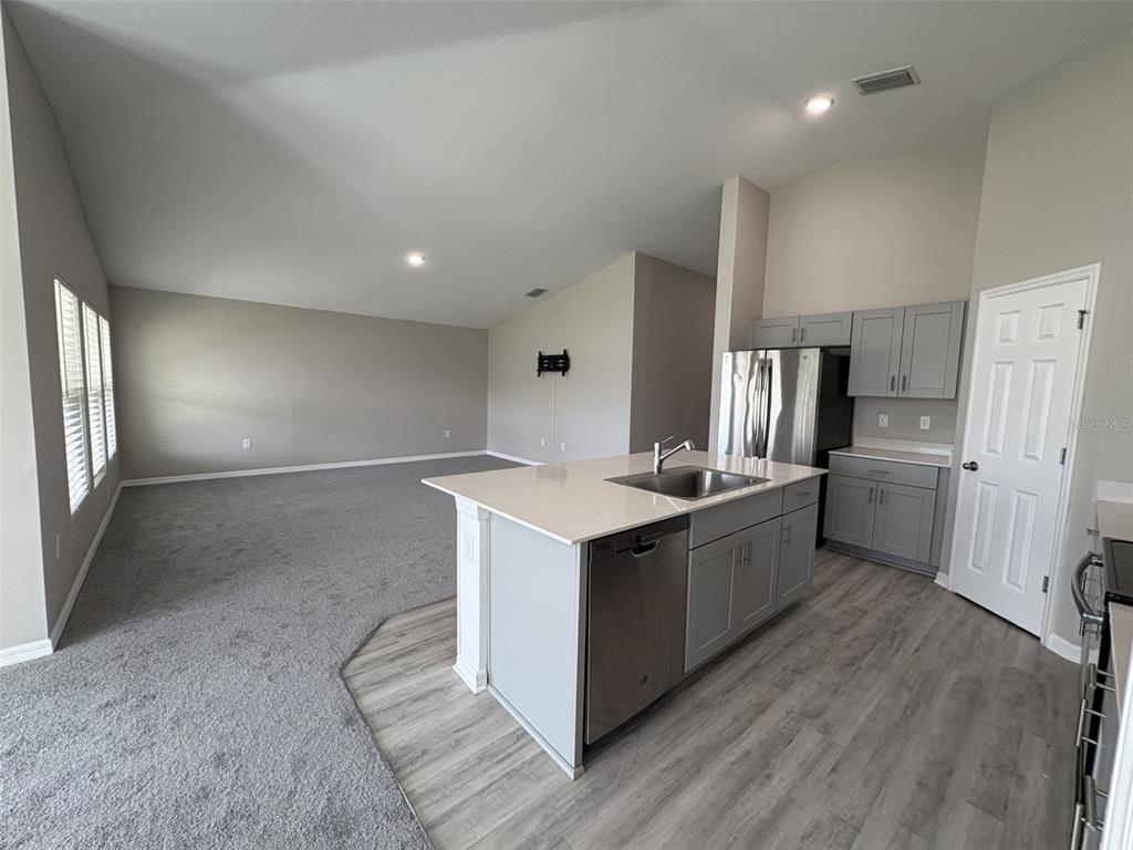 13105 Fruitville Way Riverview, FL 33579 - Photo 15 of 56 a kitchen with a sink and a refrigerator
