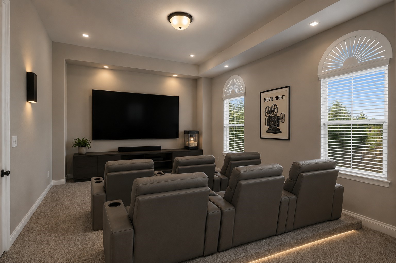 4130 Clover Ridge Lane Sugar Land, TX 77479 - Photo 28 of 48 *This virtually staged photo illustrates how the media room can be furnished and arranged to maximize the space.