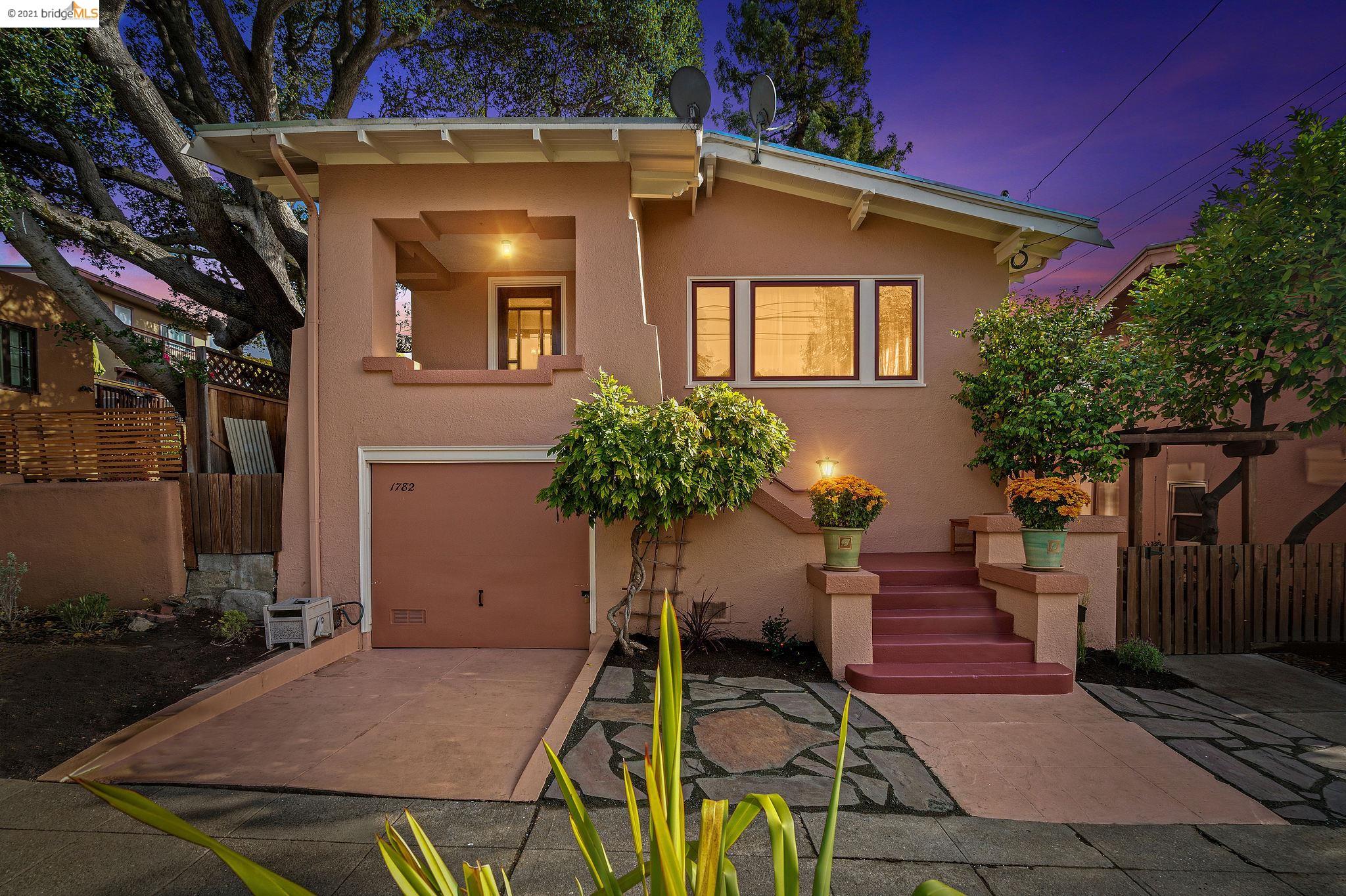 a front view of a house with porch