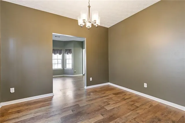 wooden floor in an empty room