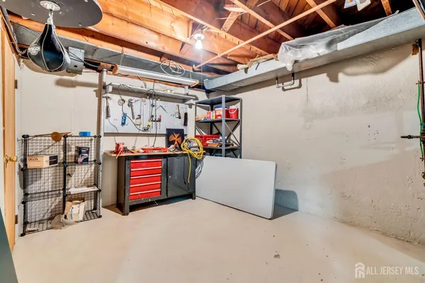 a view of storage and utility room