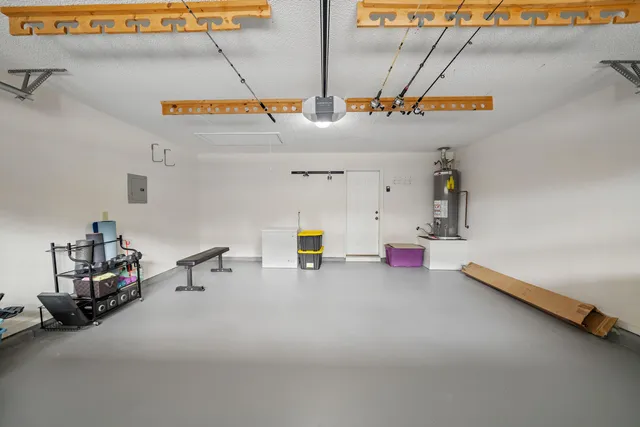 a view of pool with a yard