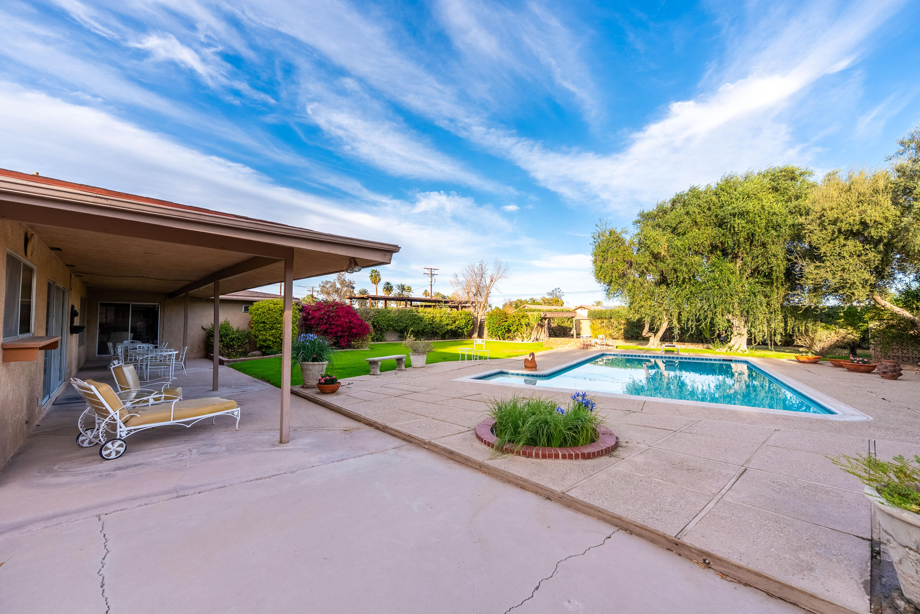 167 Santa Rosa Road El Centro, CA 92243 - Photo 38 of 50 a view of swimming pool with sitting area and furniture