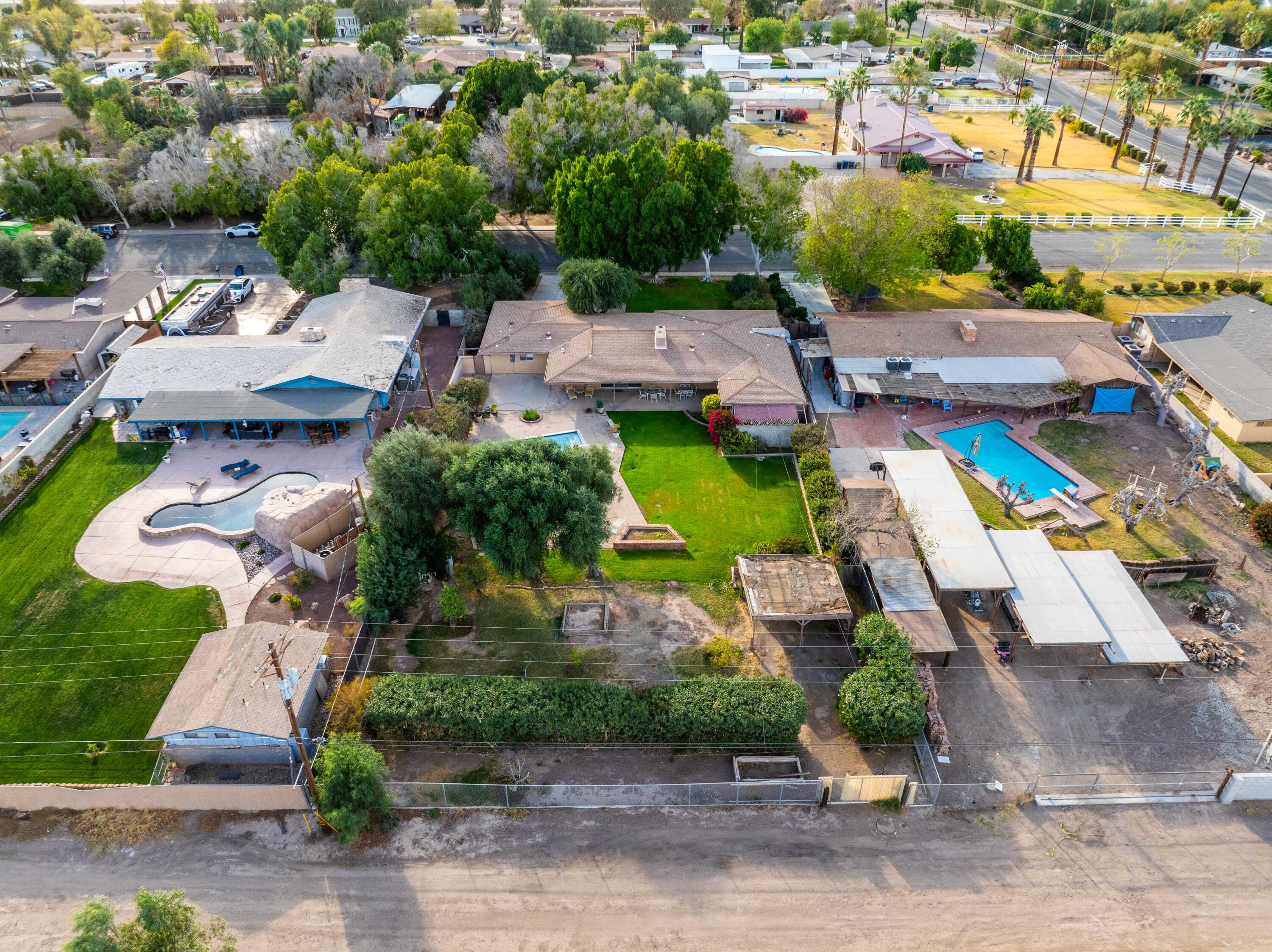 167 Santa Rosa Road El Centro, CA 92243 - Photo 48 of 50 an aerial view of a house with a garden