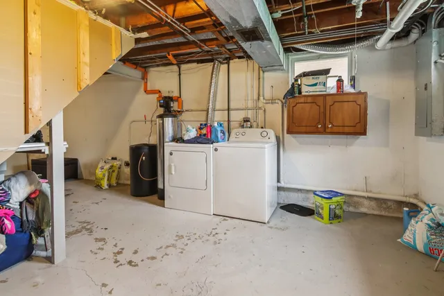 a view of storage and utility room