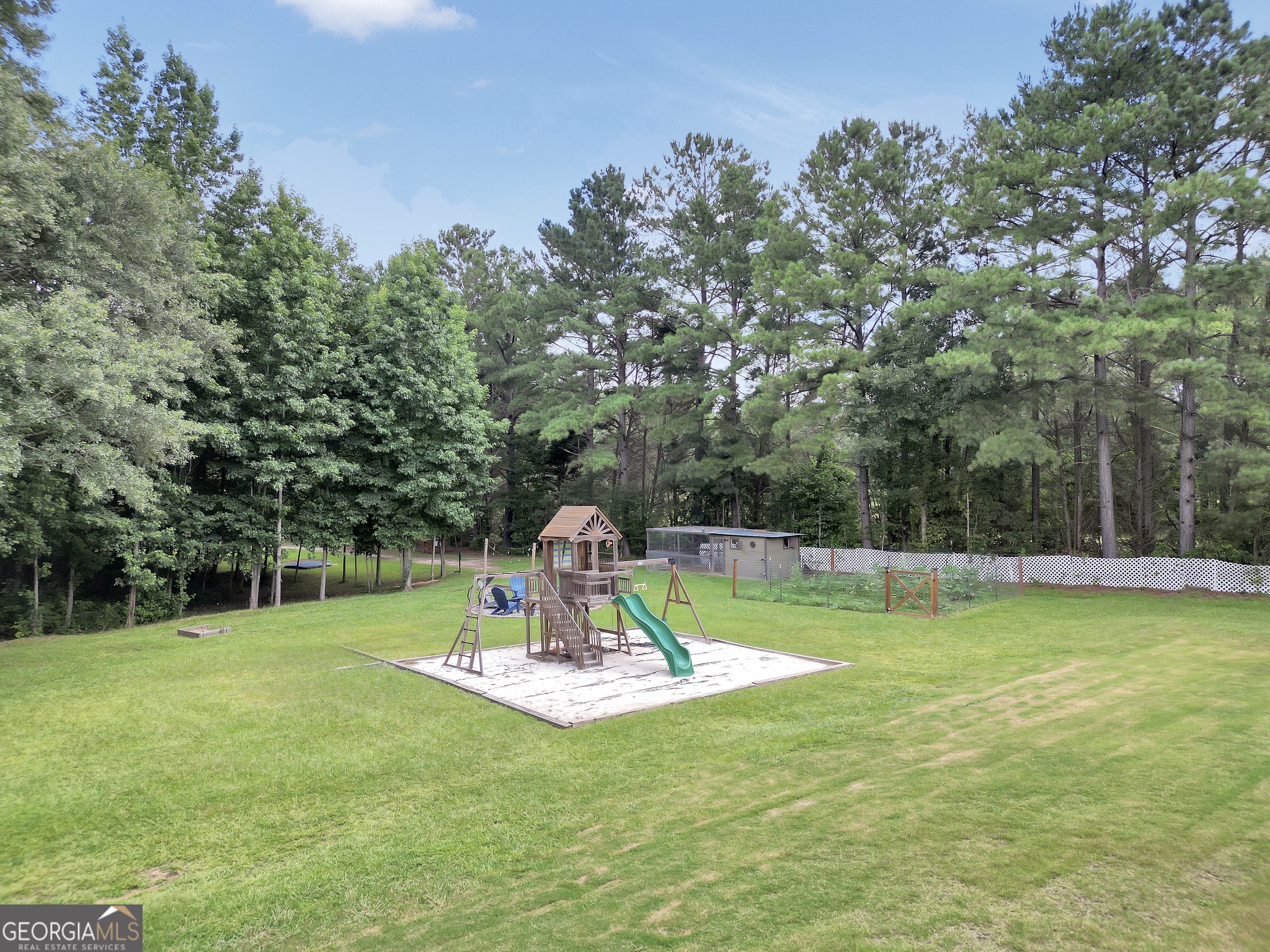 2985 Teamon Road Griffin, GA 30223 - Photo 41 of 50 a view of a backyard with a slide