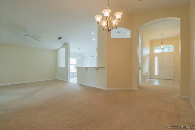 a view of an empty room