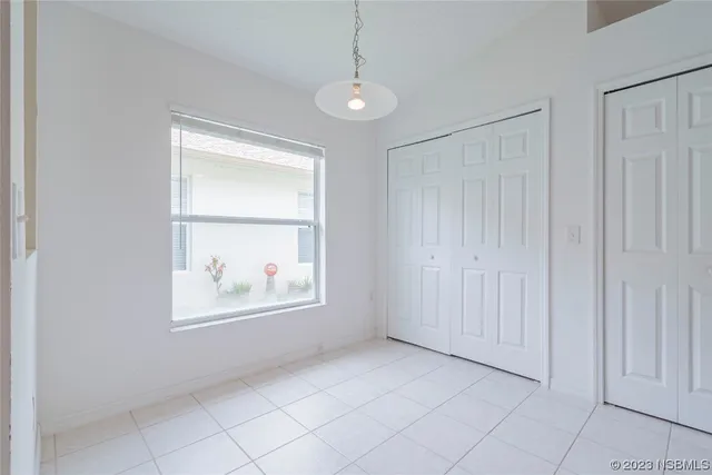 a view of a lake with a city