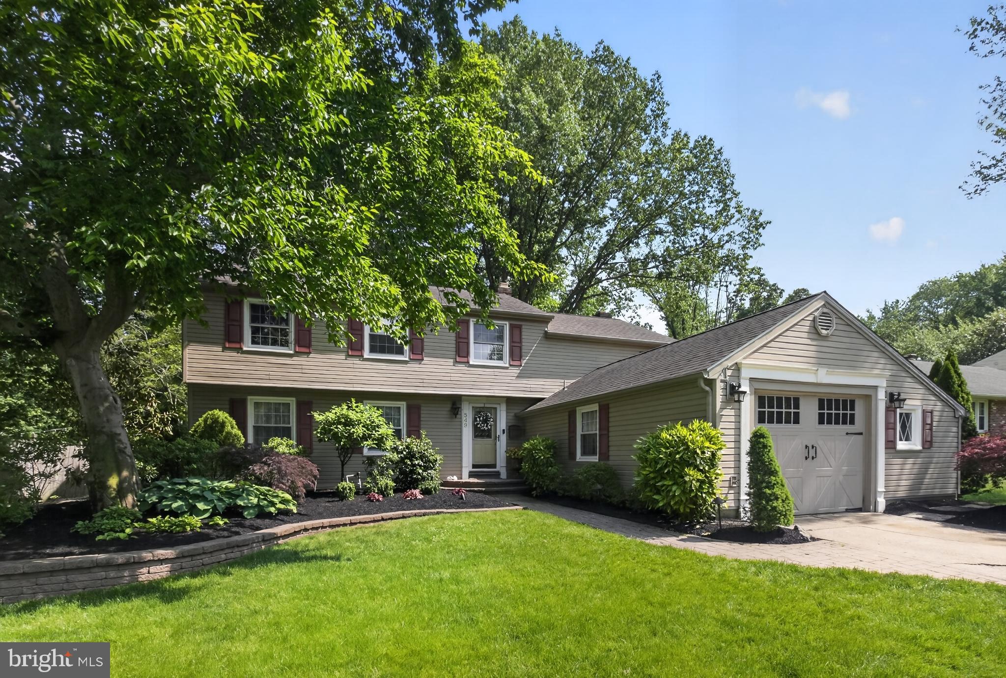 549 Covered Bridge Road Cherry Hill, NJ 08034 - Photo 1 of 16 a front view of a house with a yard