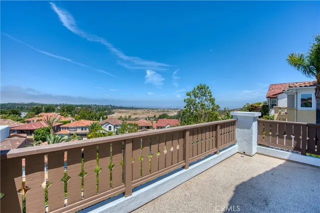a view of city from a balcony