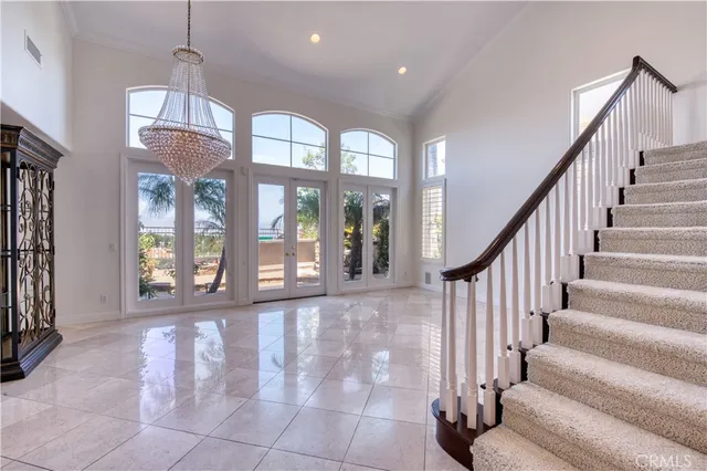 a view of an entryway with staircase