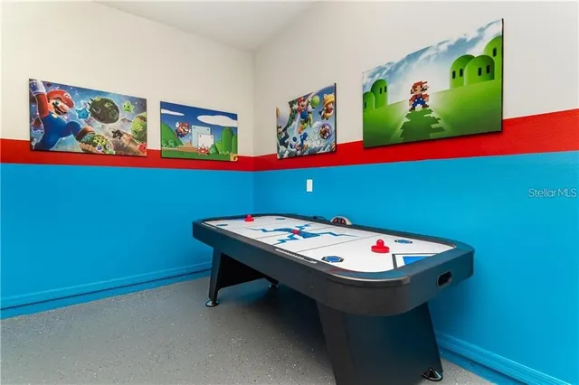 a room with furniture and window