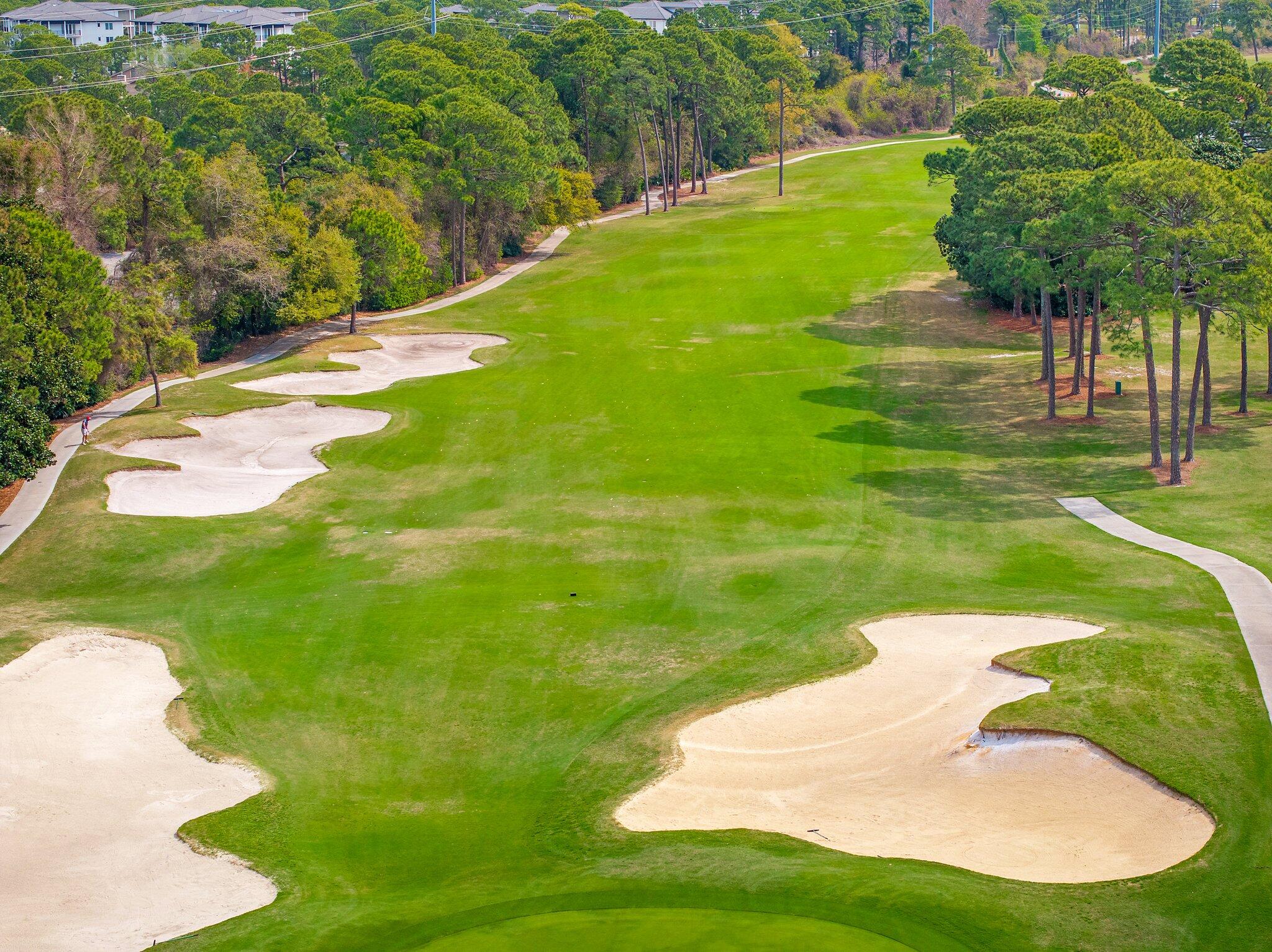 8983 Heron Walk Drive, Unit 8983 Miramar Beach, FL 32550 - Photo 41 of 57 a view of a golf course with a lake