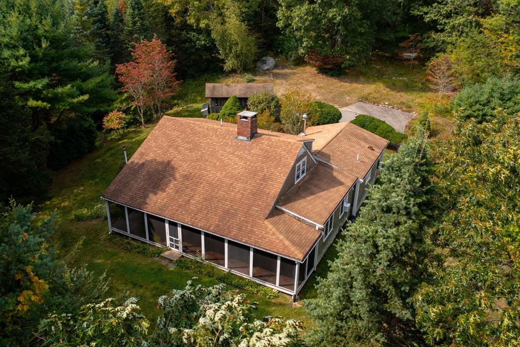 431 Moraine Street Marshfield, MA 02050 - Photo 37 of 38 an aerial view of a house with yard and mountain view in back