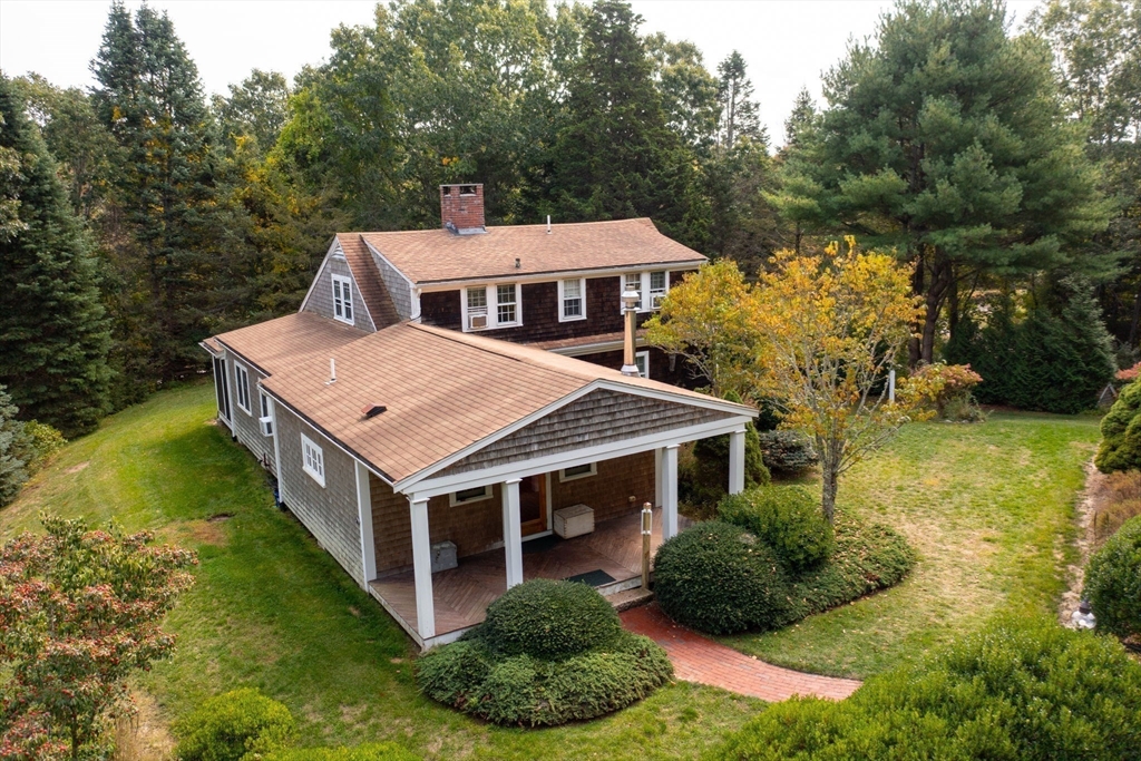 431 Moraine Street Marshfield, MA 02050 - Photo 4 of 38 a aerial view of a house with yard and tress in it