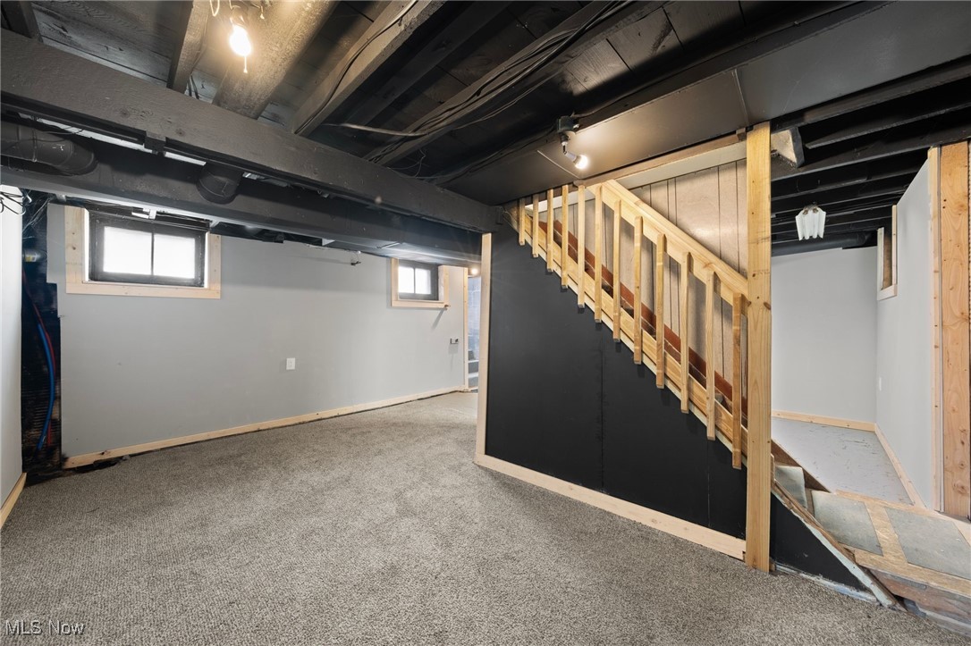 793 Chaffin Road Akron, OH 44306 - Photo 20 of 28 Basement featuring carpet flooring