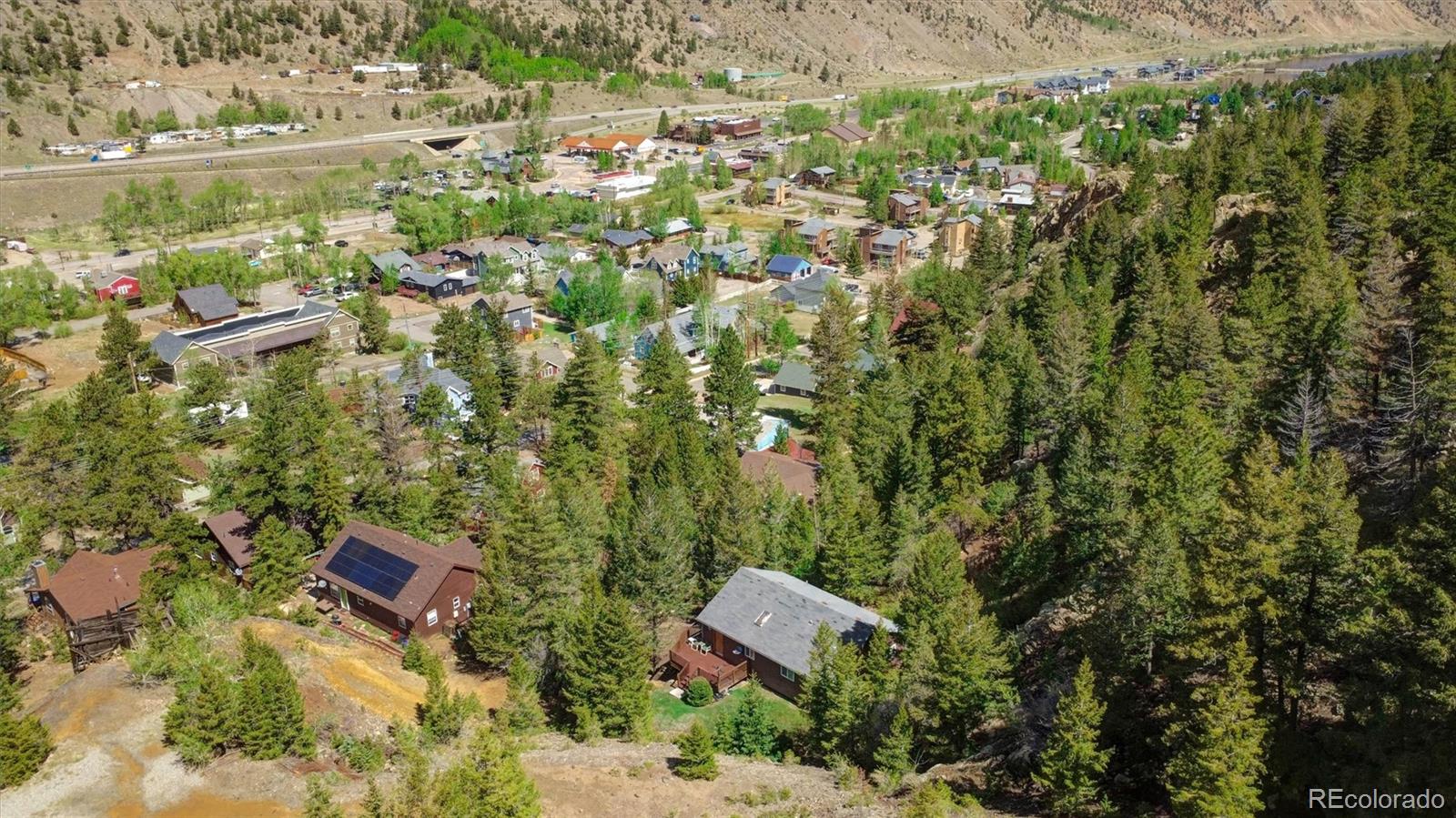 1206 Biddle Street Georgetown, CO 80444 - Photo 31 of 32 an aerial view of residential house with outdoor space and lake view