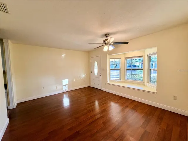 wooden floor in an empty room