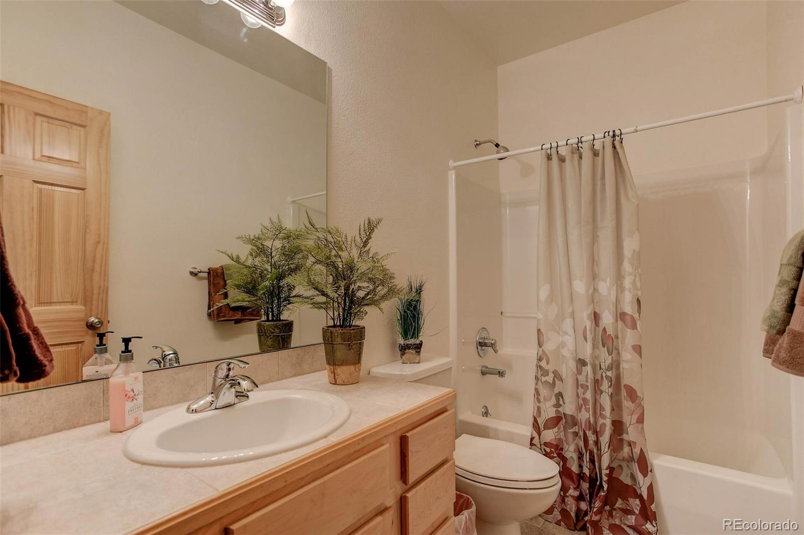 29 Pine Trail Bailey, CO 80421 - Photo 20 of 30 a bathroom with a sink toilet and shower