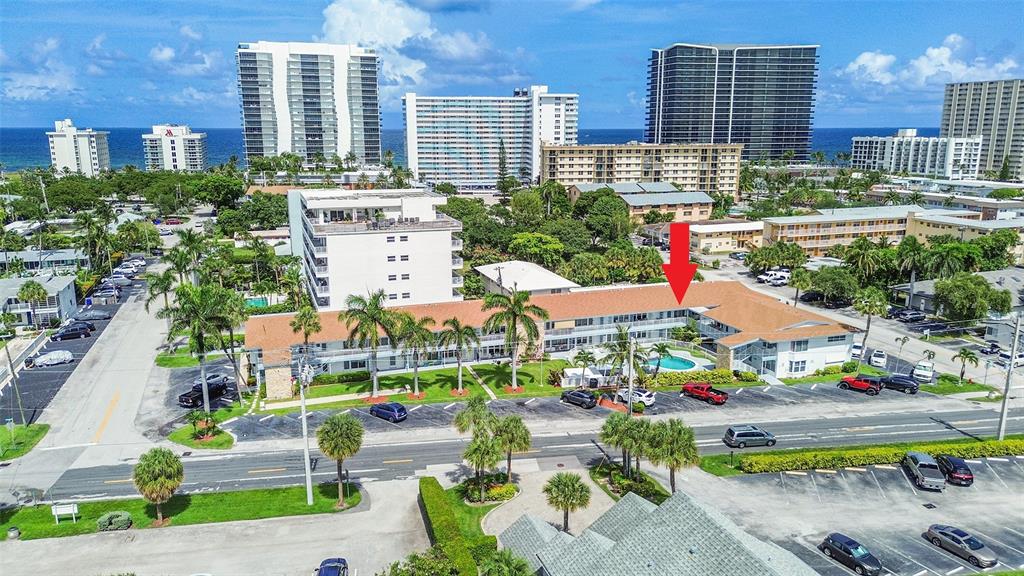 1110 North Riverside Drive, Unit 14 Pompano Beach, FL 33062 - Photo 50 of 56 1st Floor Corner Unit. PUBLIC BEACH & OCEAN ACCESS only 1 BLOCK AWAY! **PLUS** short distance to the Marriott to visit guests or Dine/Drink at the Seaside Grill or at the Bamboo Tiki Beach Bar which are a couple blocks away. "No Driving Required, Entertain, Visit & Have Fun without moving your car"!