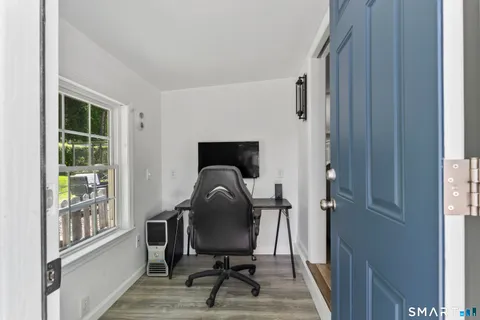 a view of front door of house