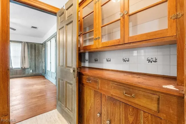 a view of a door with an outdoor space