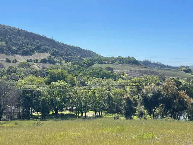 a view of lake and mountain