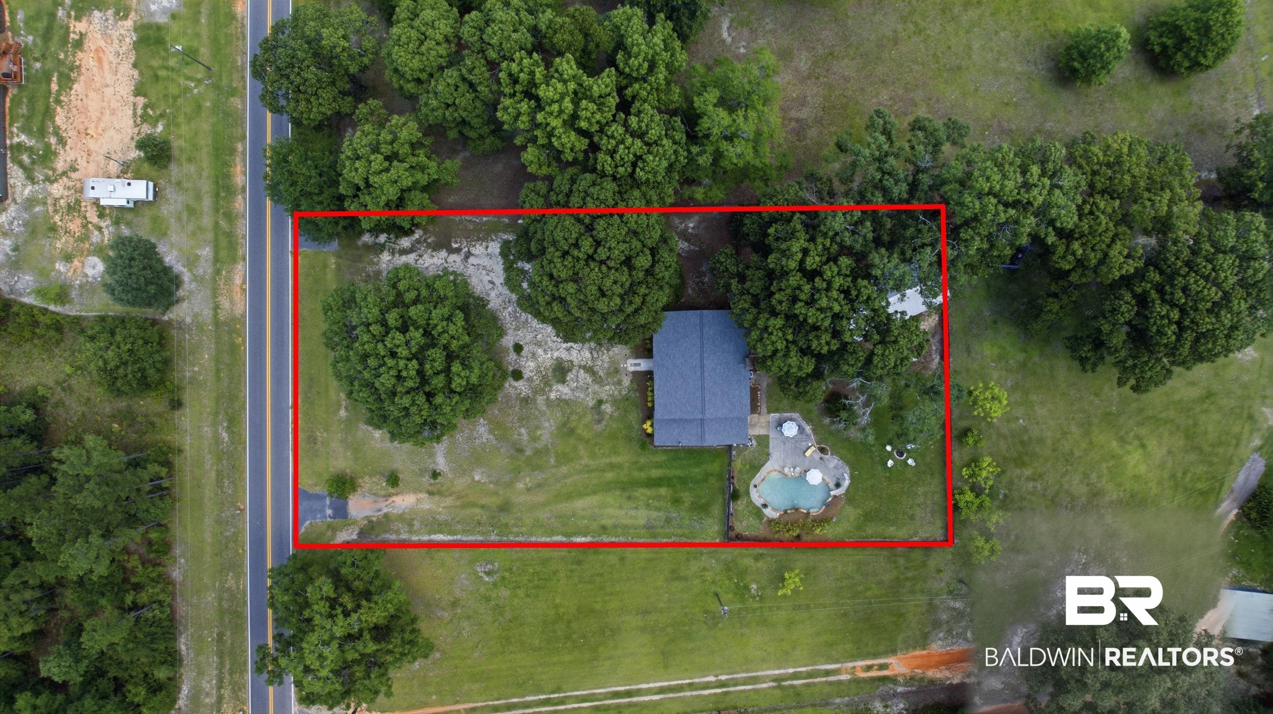 51620 Robert White Road Bay Minette, AL 36507 - Photo 76 of 81 Aerial perspective showcasing the property's layout