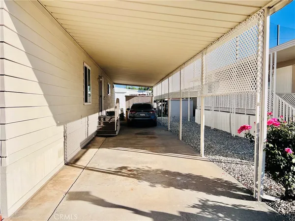 a view of a porch