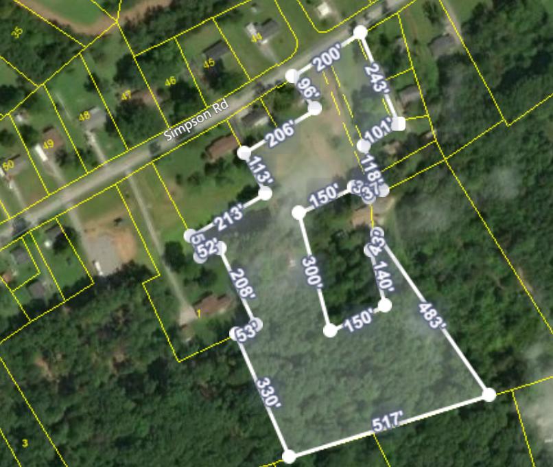 8849 West Simpson Road Knoxville, TN 37920 - Photo 1 of 18 Plot map color with mes