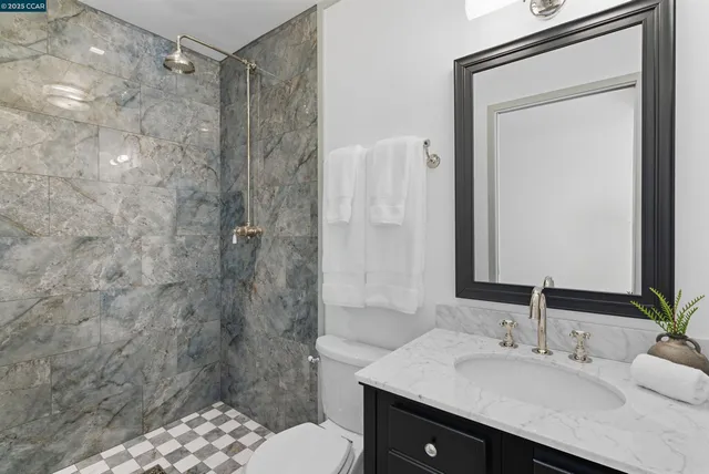 aerial view of a chairs and table in the patio