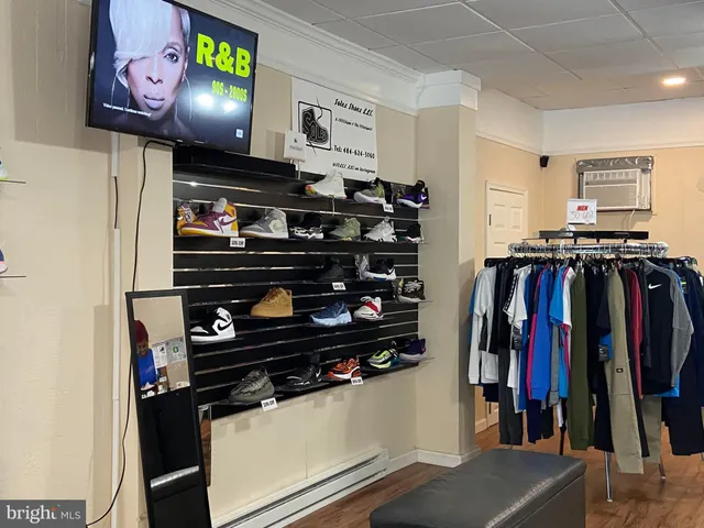 a view of a closet with storage