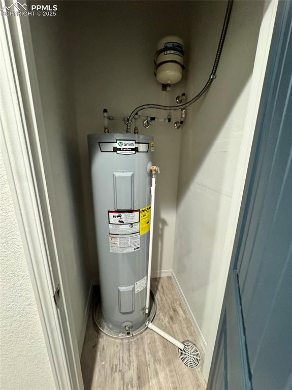 3955 Yoder Road Yoder, CO 80864 - Photo 20 of 27 Utility room featuring water heater