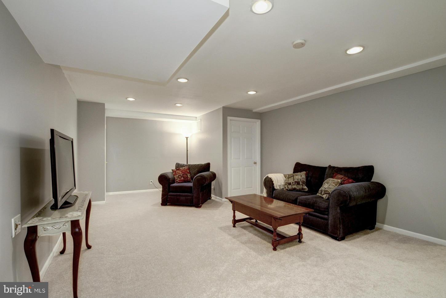 13308 Old Forge Road Silver Spring, MD 20904 - Photo 23 of 30 Rec Room with New Wall-to-Wall Carpeting