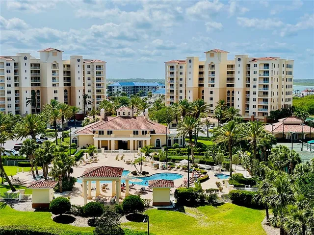 a view of a city that has tall buildings