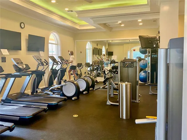 a view of a balcony with an outdoor seating