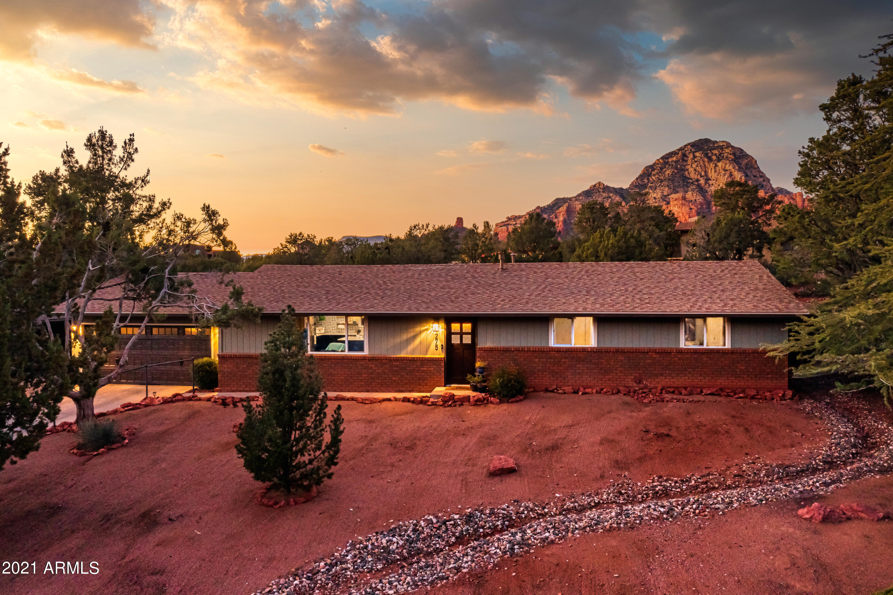 Sunset Glow of the Red Rocks