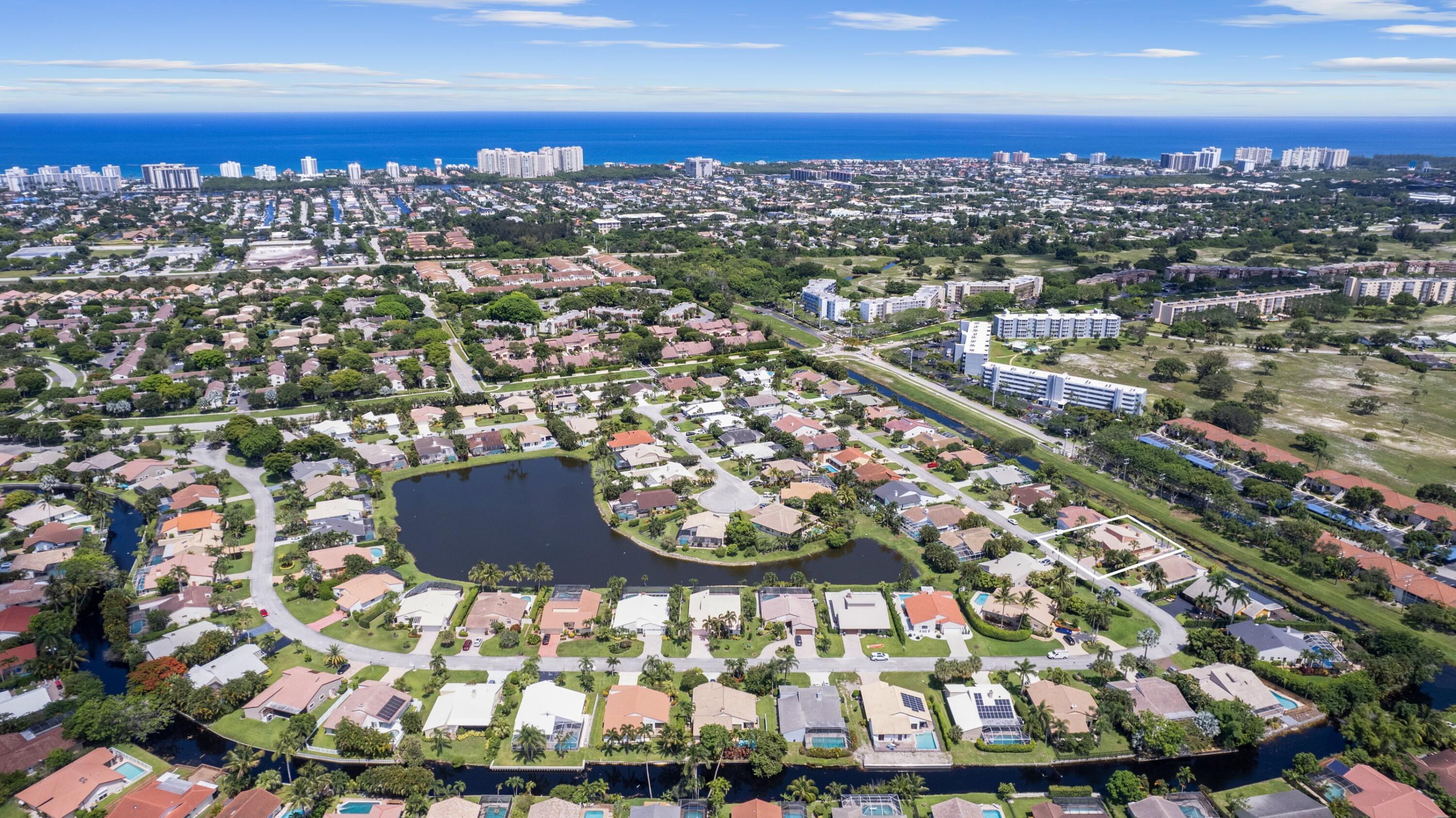 282 Northwest 69th Street Boca Raton, FL 33487 - Photo 2 of 25 Aerial Ocean View