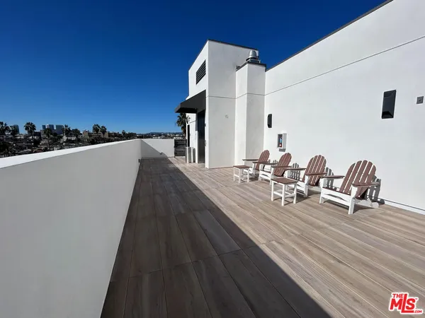 a terrace with outdoor seating